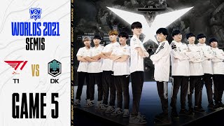 LCK  T1 vs DK 게임 5 하이라이트  Semifinals Day 1  1030  2021 월드 챔피언십 [upl. by Trici548]