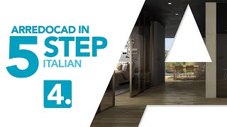 ArredoCAD in 5 Step Creazione del Render  Video 45 [upl. by Ahsienek836]