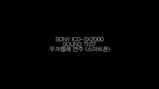 Sony ICDSX2000 오디오 레코더 스마트폰 VS SX2000 소리비교 [upl. by Ives351]