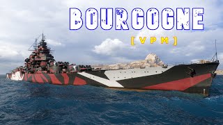 World of WarShips Bourgogne  2 Kills 334K Damage [upl. by Itsur31]