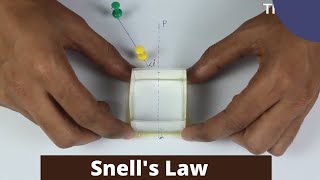 Snells Law  Class 10 Science Lab Experiment [upl. by Clougher]