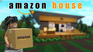 Building an AMAZON CONTAINER HOUSE in BLOXBURG [upl. by Stolzer]