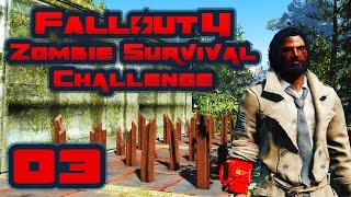 Lets Play Fallout 4 Zombie Survival Challenge  Part 3  Zombait [upl. by Purdy]