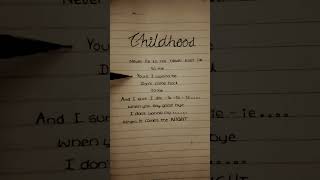 Childhood  Rauf amp Faik English version lyrics shorts handwriting [upl. by Ecirtam]