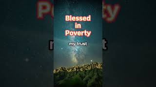 Blessed in Poverty prayer motivational mindset faith [upl. by Jemena]