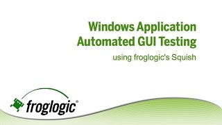 Squish for Windows Automated GUI Testing  Webinar [upl. by Cutlerr930]