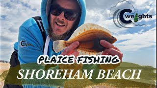 Plaice Fishing  Shoreham Beach  West Sussex Sea Fishing UK [upl. by Goodspeed]