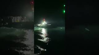 The boat coming in to ilfracombe at night P3 sea nighttime darkness fishing boat northdevon [upl. by Harrow]