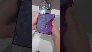 Washable Samsung Z fold Phone is awesome 🤯 samsungflip samsungzfold samsungphonewash [upl. by Anaujit]