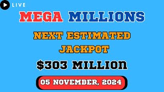 Mega Millions Next Estimated Jackpot Drawing for Nov 05 2024  Live Winning Numbers amp Results [upl. by Niwdog195]