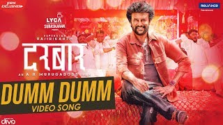 DARBAR Hindi  Dumm Dumm Video Song  Rajinikanth  AR Murugadoss  Anirudh  Subaskaran [upl. by Ecirtemed]