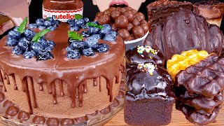 ASMR MALTESERS CHOCOLATE MILK MAGNUM ICE CREAM CAKE TWIX NUTELLA DESSERT MUKBANG 먹방咀嚼音 EATING SOUNDS [upl. by Gussman]