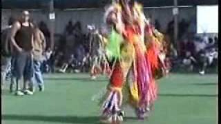 Mens Grass Dance  Pow Wow Browning Montana [upl. by Colfin350]