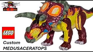 TUTORIAL LEGO MEDUSACERATOPS DINOSAUR FROM BEAST OF MESOZOIC 中型角龙 เมดูเซราทอปส์ медуцератопс [upl. by Allayne]