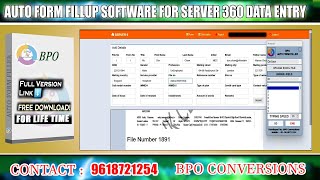 Form Filling Auto Typing Software for Server 360 Online Data Entry Work [upl. by Birgitta597]