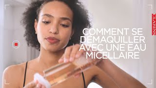 Comment se démaquiller avec une eau micellaire  Clarins [upl. by Platto]