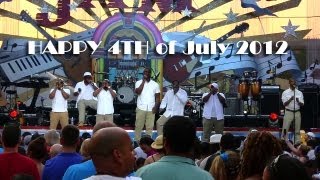 Naturally7 performing the National Anthem at Philly 4th of July Jam 2012 [upl. by Htor]