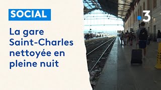 Grève des poubelles  la gare SaintCharles nettoyée après dix jours de conflit social [upl. by Fanchan]