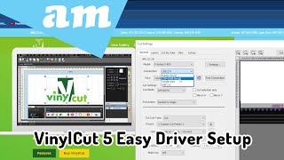 With Latest VinylCut 5 Vinyl Cutting Software No Driver Needed for Most Vinyl Cutters Setup [upl. by Downs143]