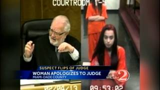 Woman who flipped off judge apologizes [upl. by Darya]