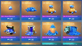 Get ML Diamonds for Only 1 Peso 🔥 99 Off LimitedTime Recharge Deal [upl. by Anuahsal498]