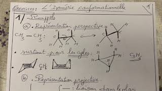 Exercices sur l’isomérie conformationnelle [upl. by Janet557]