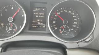 Vw Golf VI 12 tsi 77kw 105hp acceleration 0  140 [upl. by Abdul988]