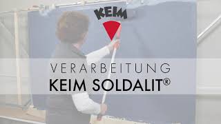 Verarbeitung von Fassadenfarben  KEIM SOLDALIT® [upl. by Celinka]