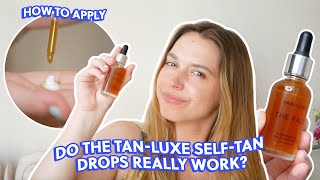 I Tried the 25 TANLUXE THE FACE Illuminating SelfTan Drops Full Review  Take My Money [upl. by Lladnek]