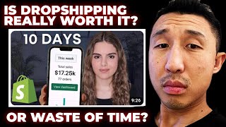 Millionaire SEO reacts to Sara Finance  I Tried Shopify Dropshipping With NO MONEY For 10 Days [upl. by Erreit]