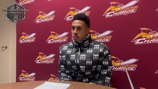 Cleveland Charge guard Zhaire Smith after their 128111 win over Capitol City [upl. by Lairret937]