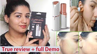 flawless facial hair trimmer full demo side effects or not  how to use  works or waste of money [upl. by Fontana]