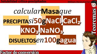 Que masa 𝐩𝐫𝐞𝐜𝐢𝐩𝐢𝐭𝐚 50 g NaCl CaCl₂ KNO₃ NaNO₃ 𝐝𝐢𝐬𝐮𝐞𝐥𝐯𝐞𝐧 a 20 °C en 100 g agua 𝐂𝐮𝐫𝐯𝐚 𝐝𝐞 𝐒𝐨𝐥𝐮𝐛𝐢𝐥𝐢𝐝𝐚𝐝 [upl. by Staffard485]