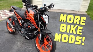 KTM Duke 200 Update Current Mods amp Accessories [upl. by Xonel]