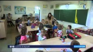 Rentrée scolaire à lécole Freinet de Vence [upl. by Teevens]