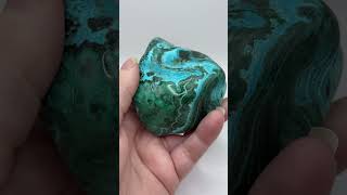 Mallacolla Malachite and Chrysocolla Mallacholla Crystal Freeform 7 cm 275g MC9 [upl. by Petua]