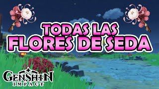 Ruta de TODAS las Flores de Seda  Genshin Impact Español [upl. by Hild]