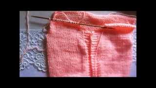 DIY Baby Pullover StrickenTutorial HandarbeitTeil 3Baby Sweater Knitting [upl. by Sivahc]