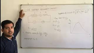 Physics LCR Series Resonant Circuit Experiment B Sc II Lect I Hindi [upl. by Oiramej113]