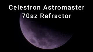 Moon  Celestron Astromaster 70az Refractor 2 [upl. by Dachy]