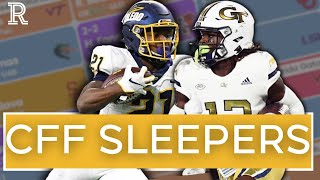 College Fantasy Football Sleepers  8 Players that are Being Overlooked in Rankings [upl. by Eirallih]