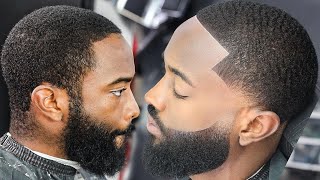 HE PAID 300 FOR THIS PERFECT HAIRCUT LOW BALD TAPER FADED BEARD HAIRCUT TUTORIAL [upl. by Laval]