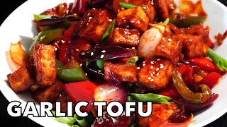 TASTIEST GARLIC TOFU RECIPE RESTAURANT STYLE  Chilli Garlic Soya Paneer Recipe [upl. by Norda]