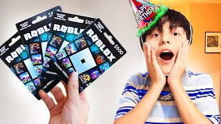 I Surprised MY BROTHER With 200000 Robux IN REAL LIFE [upl. by Nonez]