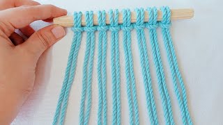 Macrame  Easy Diy Wall Hanging  Simple Step By Step Macrame Tutorial [upl. by Suh]