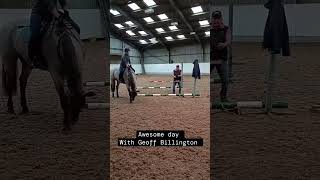 Geoff Billington clinic 💜 organised by Pixies Ponies Events horse equestrian horsefan jumping [upl. by Nitfa]