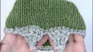 How to crochet the teeth on the hat in DROPS Extra 0930 [upl. by Cary]