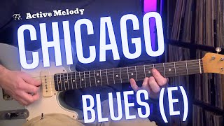 Chicago Blues Guitar Backing Track E [upl. by Bernelle]