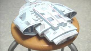 Star Trek Deep Space Nine USS Defiant NX74205 papercraft model [upl. by Stock]