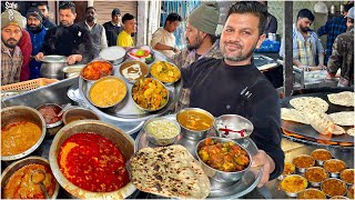 80 Rs Amritsari Street Food India  5 in 1 Heavy Weight Punjabi Thali [upl. by Akeryt]